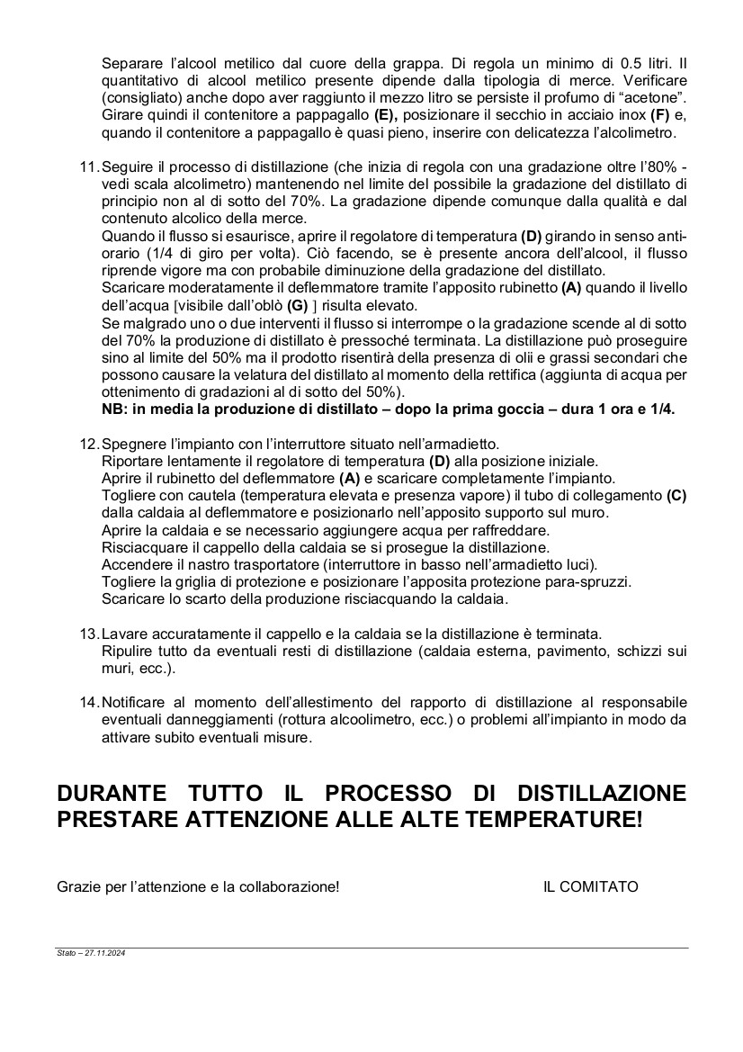 Consigli tecnici